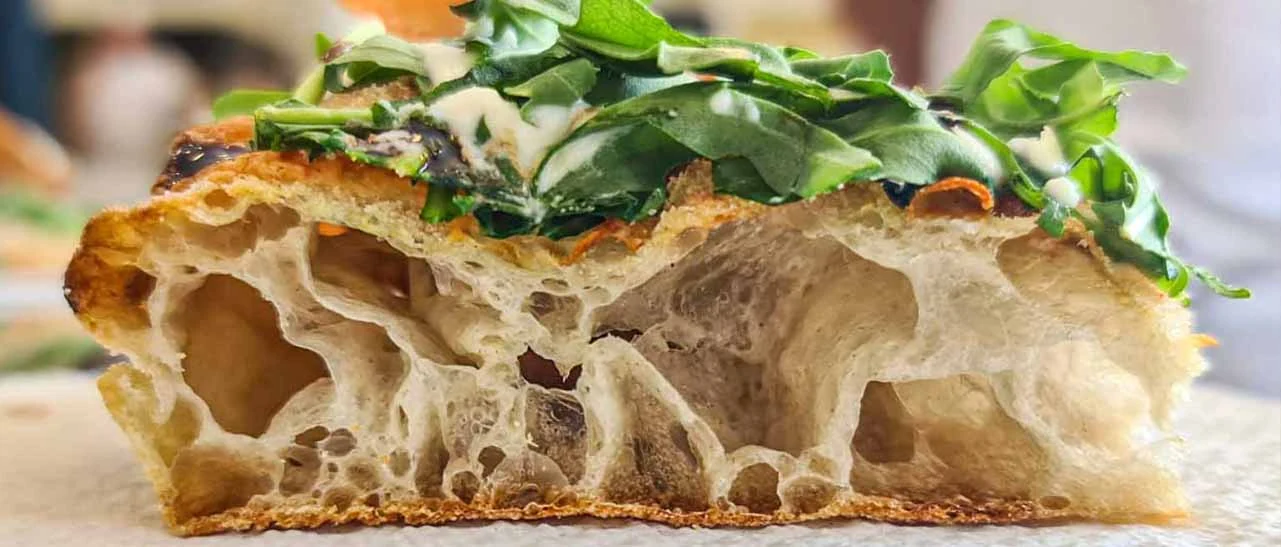 Alveolatura della pizza ad alta idratazione